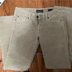 Seven7 Brand tan corduroy jeans